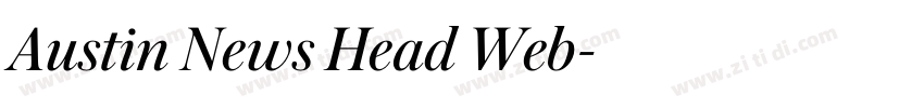 Austin News Head Web字体转换 Austin News Head Web字体转换